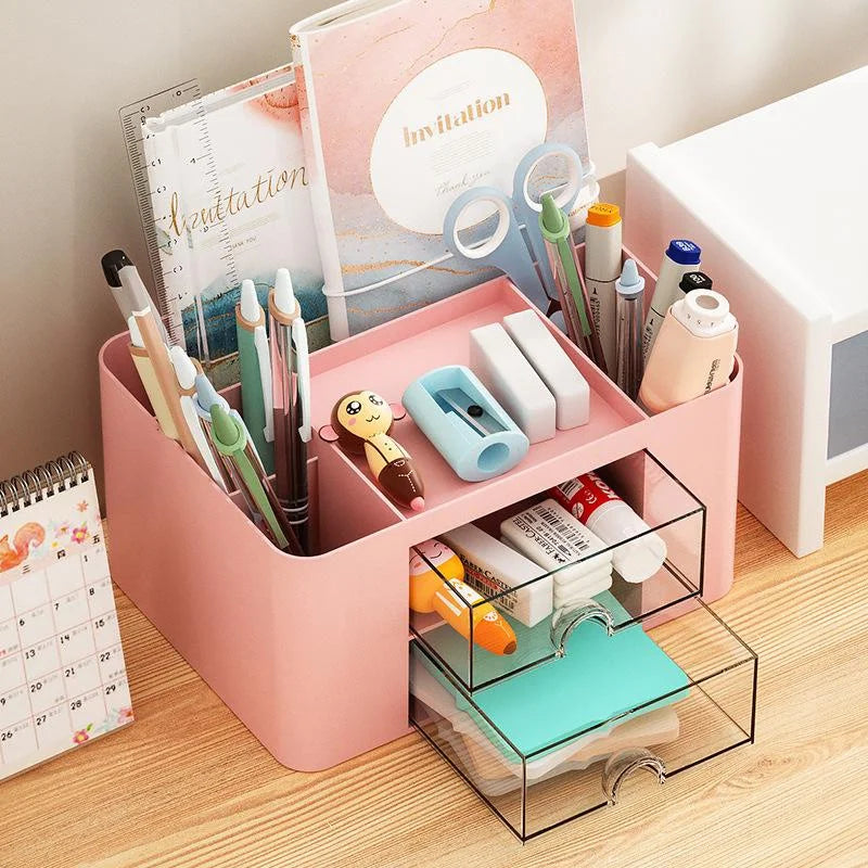 Organizador de Mesa com Suporte para Canetas