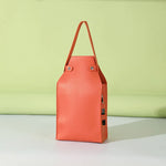 Saco de embalagem do vinho vermelho do couro do plutônio com alças, portadores reutilizáveis do vinho, bolsa de champanhe, saco de embalagem de 2 garrafas