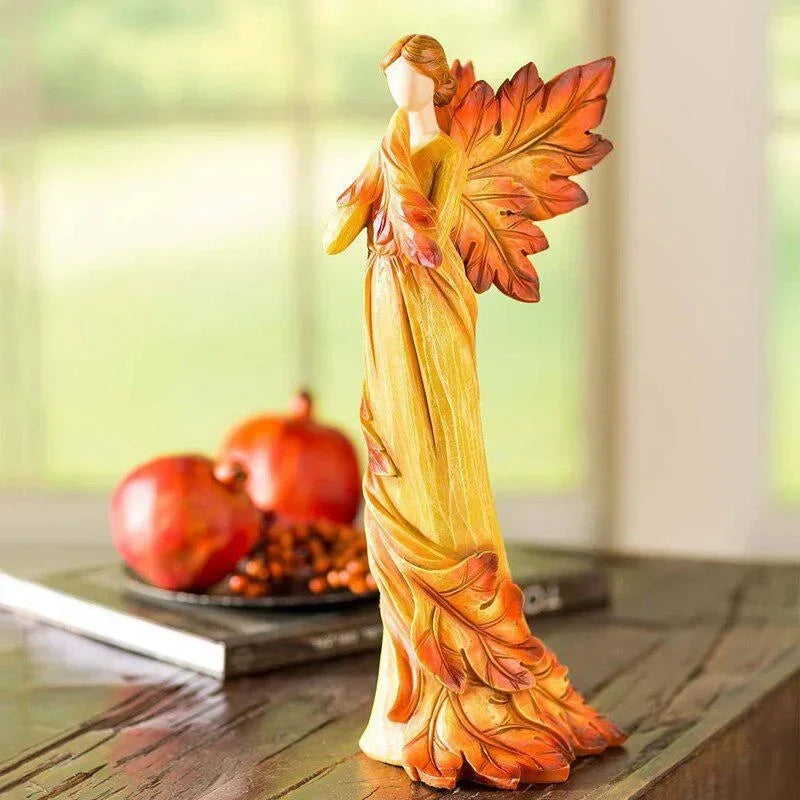 Ornamento Anjo do Outono em Resina
