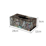 Ahunderjiaz-Original Colorido Shell Caixa De Tecido, Sala De Armazenamento, Luz, Luxo, Casa, Cozinha, Ornamentos Decorativos