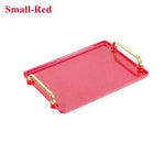 Bandeja retangular plástica de luxo, Bandejas de armazenamento para café, doces, caneca, frutas, sobremesa, festa, casa, organizador de cozinha