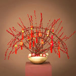 Vaso Dourado Tamanho Grande Decorativo para Flores