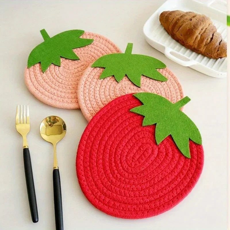 Sousplat de Morango Decoração e Refeições Animadas
