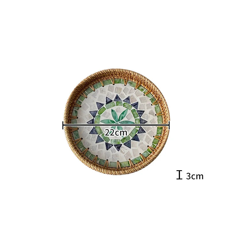 Nordic Natural Shell Bandeja Decorativa, Jóias, Difusor De Perfume, Bandejas De Exposição, Sala De Estar, Sala De Jantar, Armazenamento De Mesa, Casa