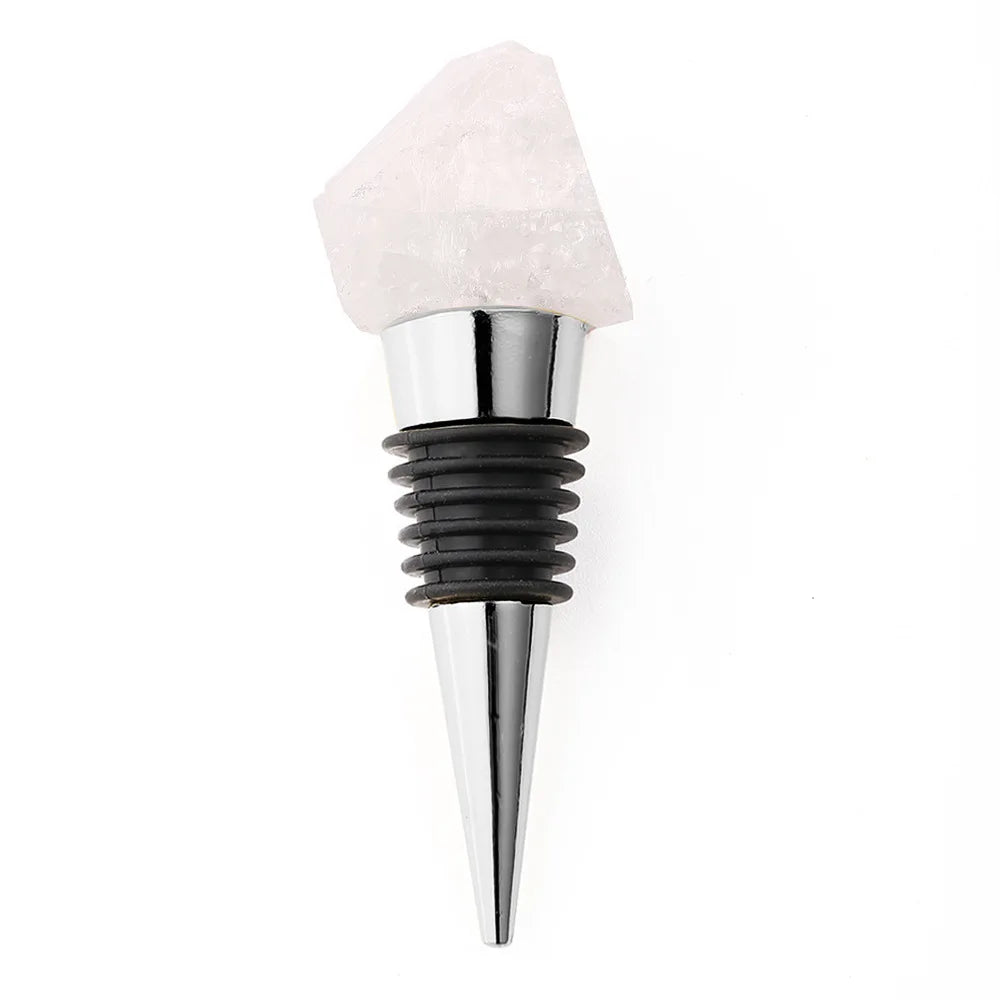 Rolha do frasco de vinho, rolha do frasco de vinho, quartzo cristal natural, irregular cortiça selagem, bar ferramentas, 1pc