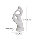 Vilead Escultura Casal Cerâmica Nórdica, Pop Art Moderna, Sala de Estar, Decoração Acessórios, Dia dos Namorados, Presente de Casamento
