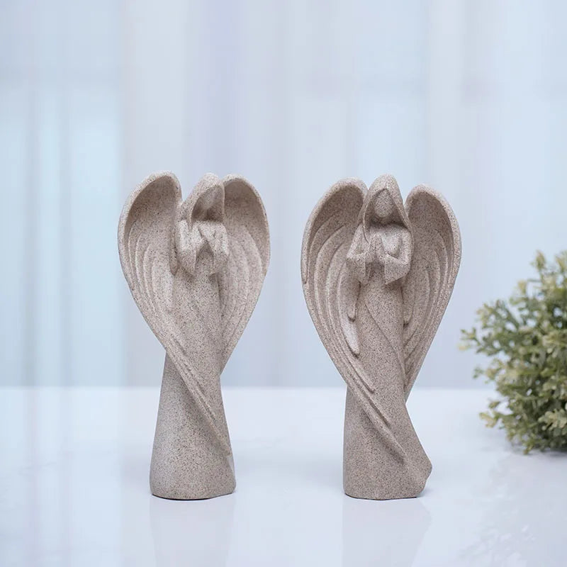 Escultura de Resina Arcanjo Resiliência