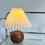 Estilo nórdico cerâmica dobrável lâmpada de cabeceira feminino vintage sentimento pequena luz da noite decoração para casa brilho ajustável