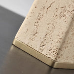 Ahunderjiaz Wabi-Sabi Estilo Natural Amarelo Caverna Pedra Caixa De Armazenamento, Criativo Desktop Pen Titular Ornamentos, Decoração Para Casa