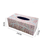 Ahunderjiaz-Caixa de tecido de concha colorida criativa, organizador de tecido, sala de estar, enfeites de mesa, decoração de casa