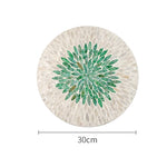 Francês Luz Luxo Natural Shell Bandeja, Criativo, Decorativo, Isolamento Térmico, Bandeja De Frutas, Prato De Sobremesa, Conjunto De Louça De Festa