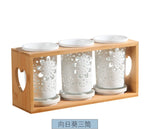 Conjunto de hashis de cerâmica, conjunto multifuncional de tubos para armazenamento de colher, hashi e garfo caixa de armazenamento de cozinha