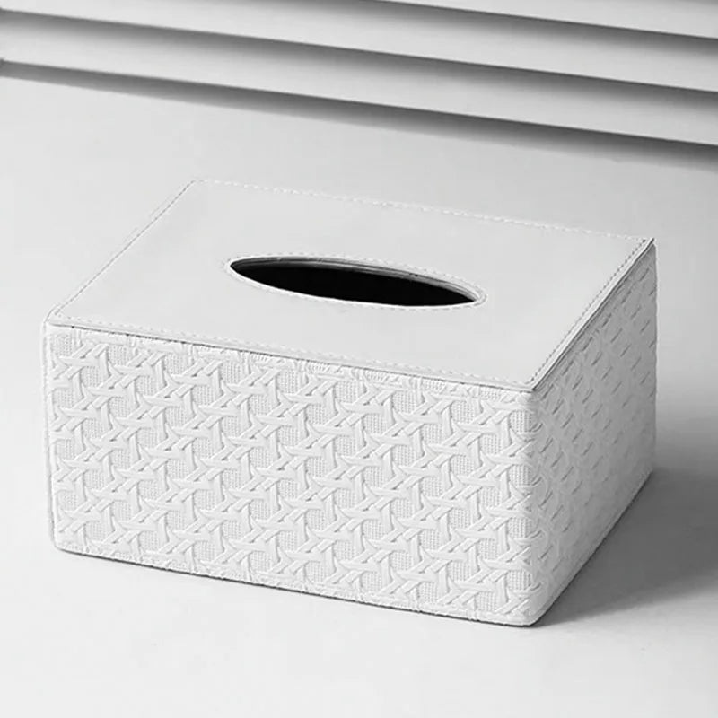 Caixa de tecido simples de luxo leve, sala de estar, mesa de centro, quarto, armazenamento de mesa, enfeites pequenos, decoração de casa