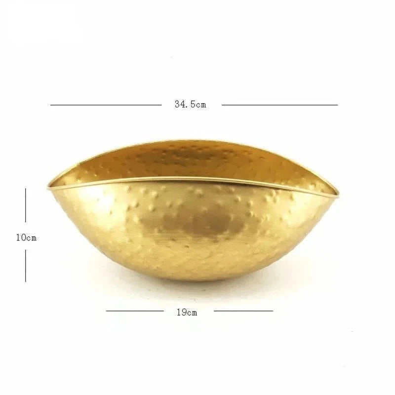 Vaso Dourado Tamanho Grande Decorativo para Flores