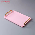 Bandeja retangular plástica de luxo, Bandejas de armazenamento para café, doces, caneca, frutas, sobremesa, festa, casa, organizador de cozinha