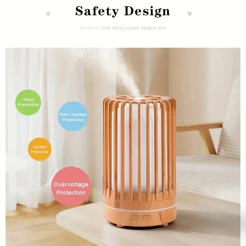 Umidificador De Ar Ultrasônico USB, Difusor De Óleo Essencial, Luzes noturnas coloridas, Máquina De Aromaterapia, Gaiola De Pássaro