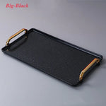 Bandeja retangular plástica de luxo, Bandejas de armazenamento para café, doces, caneca, frutas, sobremesa, festa, casa, organizador de cozinha