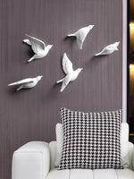 Pássaro decorativo pendente pendurado na parede, decoração moderna simples, sala de estar, entrada, sofá, fundo TV, luxo