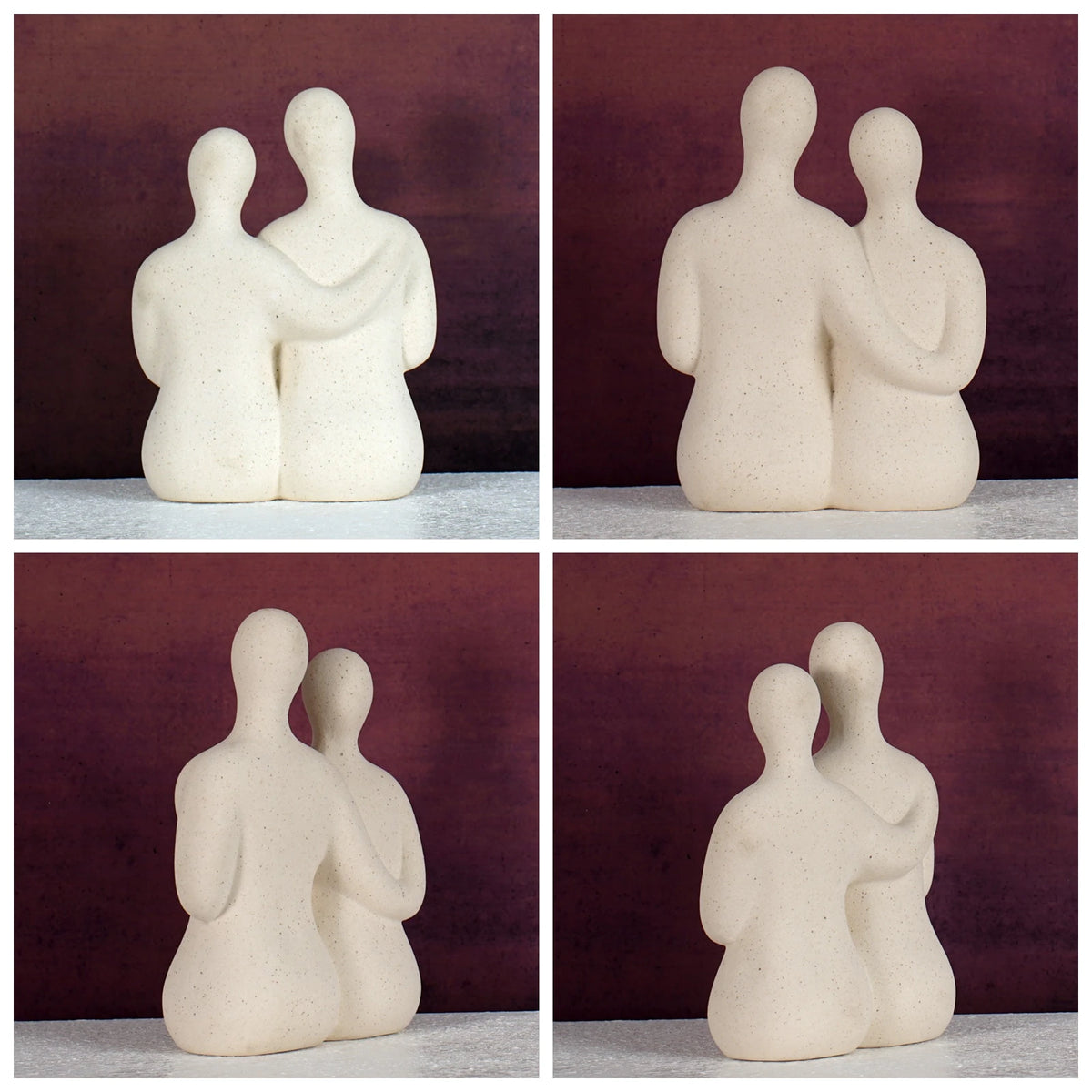 Vilead Cerâmica Casal Estátua Amante Figurines, Figurinhas Abstratas, Decoração Nórdica, Presentes De Casamento, Prateleira De Aniversário, Decoração Do Quarto