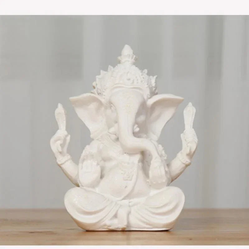 Sandstone buddha buddha estátua, handmade elefante estatueta, acessórios de decoração