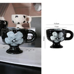 Ahunderjiaz-Retro Azul Cerâmica Caneca De Café, Cozinha Beber Set, Home Drinkware, Drinkware Decoração