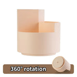 360 ° Caixa de armazenamento de pincel de maquiagem rotativa balde ins lápis de sobrancelha batom transparente de grande capacidade