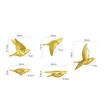 Pássaro decorativo pendente pendurado na parede, decoração moderna simples, sala de estar, entrada, sofá, fundo TV, luxo