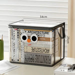 Sacos de armazenamento de plástico de grande capacidade, à prova d'água e dobrável, adequados para armazenar livros, bonecas, lençóis, roupas, organização doméstica