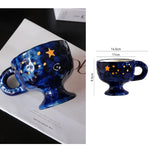 Ahunderjiaz-Retro Azul Cerâmica Caneca De Café, Cozinha Beber Set, Home Drinkware, Drinkware Decoração