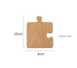 Porta Copos Quebra Cabeças de Madeira