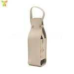 Saco do presente do vinho do couro reusável, portador do Tote da camada dupla, champanhe, cerveja, aniversário, chuveiros nupciais