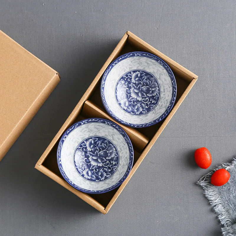 Conjunto de tigela de arroz cerâmica japonesa, utensílios de cozinha, adequado para aperitivos e sobremesas, adequado para forno de microondas, tigela de salada