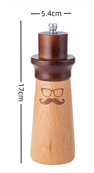 Creative Manual Gentleman Pepper Grinder,Black Pepper Grinder, Sea Salt and Spice Grinder Garrafa, Ferramentas de Cozinha e Gadgets, 6 ", 1 Pc, 2Pcs