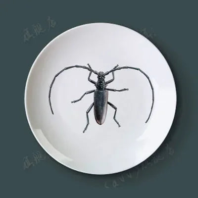 Bandeja decorativa de cerâmica-8 cabeças-para pendurar em parede