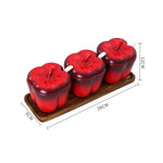 Cerâmica moderna conjunto de tempero jar cozinha do agregado familiar açúcar frasco de sal com tampa frasco grande capacidade de armazenamento de alimentos caixa de cozinha recipiente