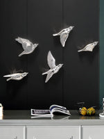 Pássaro decorativo pendente pendurado na parede, decoração moderna simples, sala de estar, entrada, sofá, fundo TV, luxo