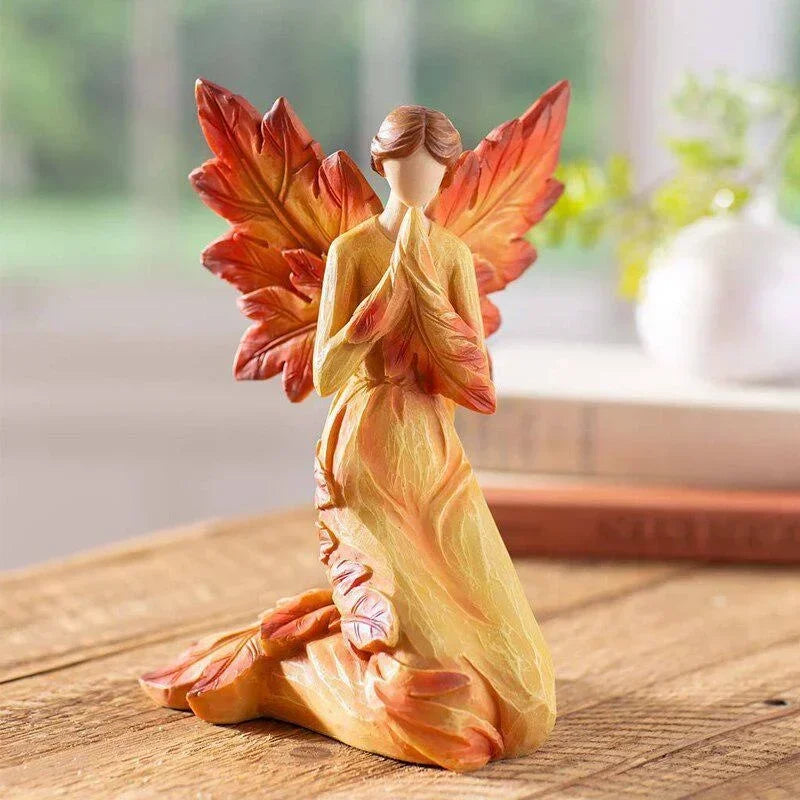Ornamento Anjo do Outono em Resina