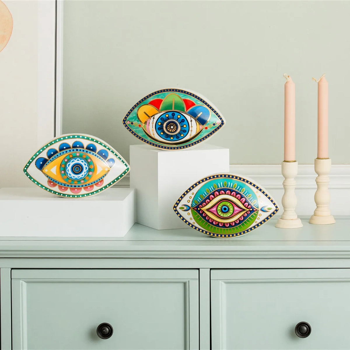 Vilead-boho estatuetas cerâmicas para a decoração home, decoração nórdico nórdico, escultura nórdico nórdico, estilo nórdico