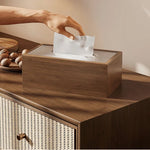 Estilo chinês Minimalista Caixa De Tecido De Madeira, Adequado Para Tecido Removível, Sala De Estar Em Casa, Quarto, Escritório, Desktop Ferramenta Organizadora