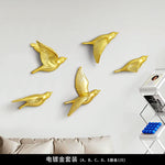 Pássaro decorativo pendente pendurado na parede, decoração moderna simples, sala de estar, entrada, sofá, fundo TV, luxo