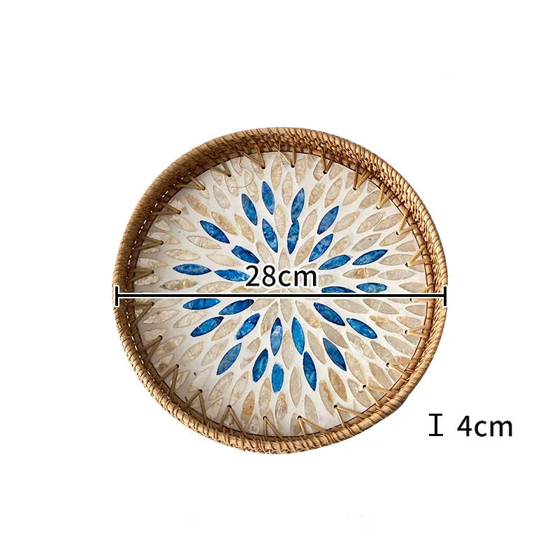 Nordic Natural Shell Bandeja Decorativa, Jóias, Difusor De Perfume, Bandejas De Exposição, Sala De Estar, Sala De Jantar, Armazenamento De Mesa, Casa