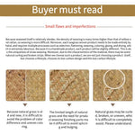 Handmade Woven Seaweed Storage Basket com Tampa, Caixa De Acabamento, Organizador Do Armário, Banho Diversos, Recipiente De Toalha Cosmética