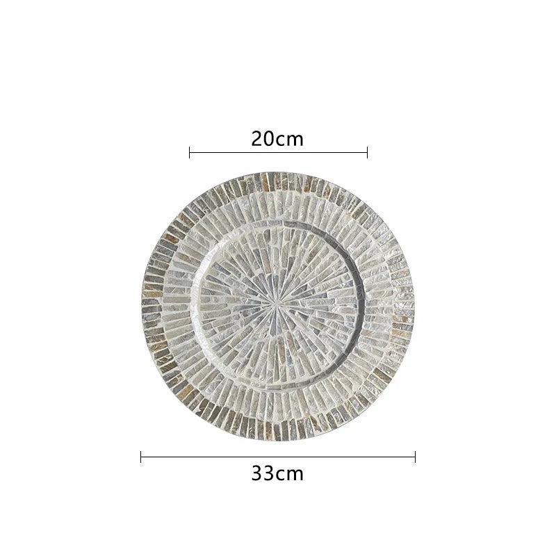 Ahunderjiaz-Bandeja de armazenamento poligonal para sala de estar, café, restaurante, casa, desktop Decoração, Criativo, Luxo