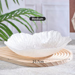 Ahinderjiaz-Bandeja De Flor De Cristal Nórdico, Placa De Salada De Frutas De Vidro Simples, INS Household Fashion Tableware Set, Home Acessórios