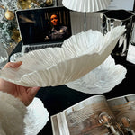 Ahinderjiaz-Bandeja De Flor De Cristal Nórdico, Placa De Salada De Frutas De Vidro Simples, INS Household Fashion Tableware Set, Home Acessórios