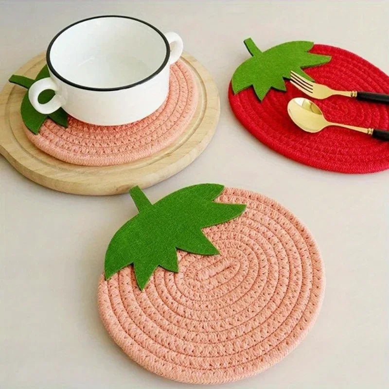 Sousplat de Morango Decoração e Refeições Animadas