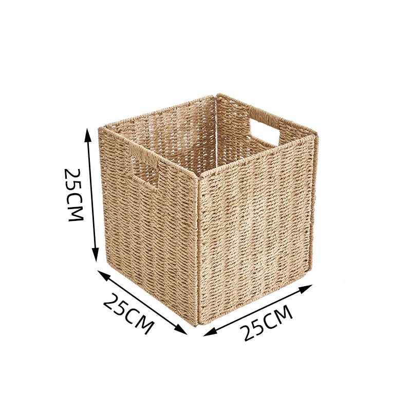 Caixas De Armazenamento De Cubo De Tecido com Alça, Cesta Dobrável, Organizador, Lavanderia, Móveis, Prateleiras no Armário