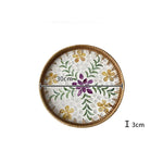 Bandeja redonda de vime feita à mão, concha colorida, bandeja de armazenamento, convidado doméstico, sala de jantar, decoração de mesa, decoração de casa