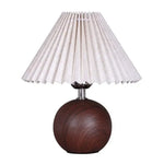 Estilo nórdico cerâmica dobrável lâmpada de cabeceira feminino vintage sentimento pequena luz da noite decoração para casa brilho ajustável