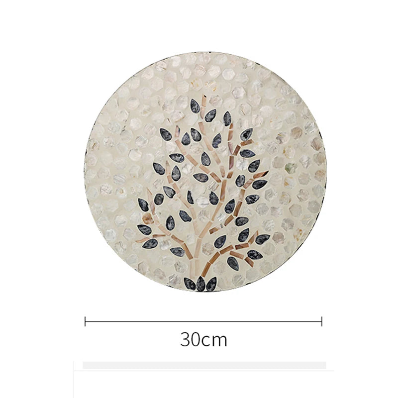 Francês Luz Luxo Natural Shell Bandeja, Criativo, Decorativo, Isolamento Térmico, Bandeja De Frutas, Prato De Sobremesa, Conjunto De Louça De Festa